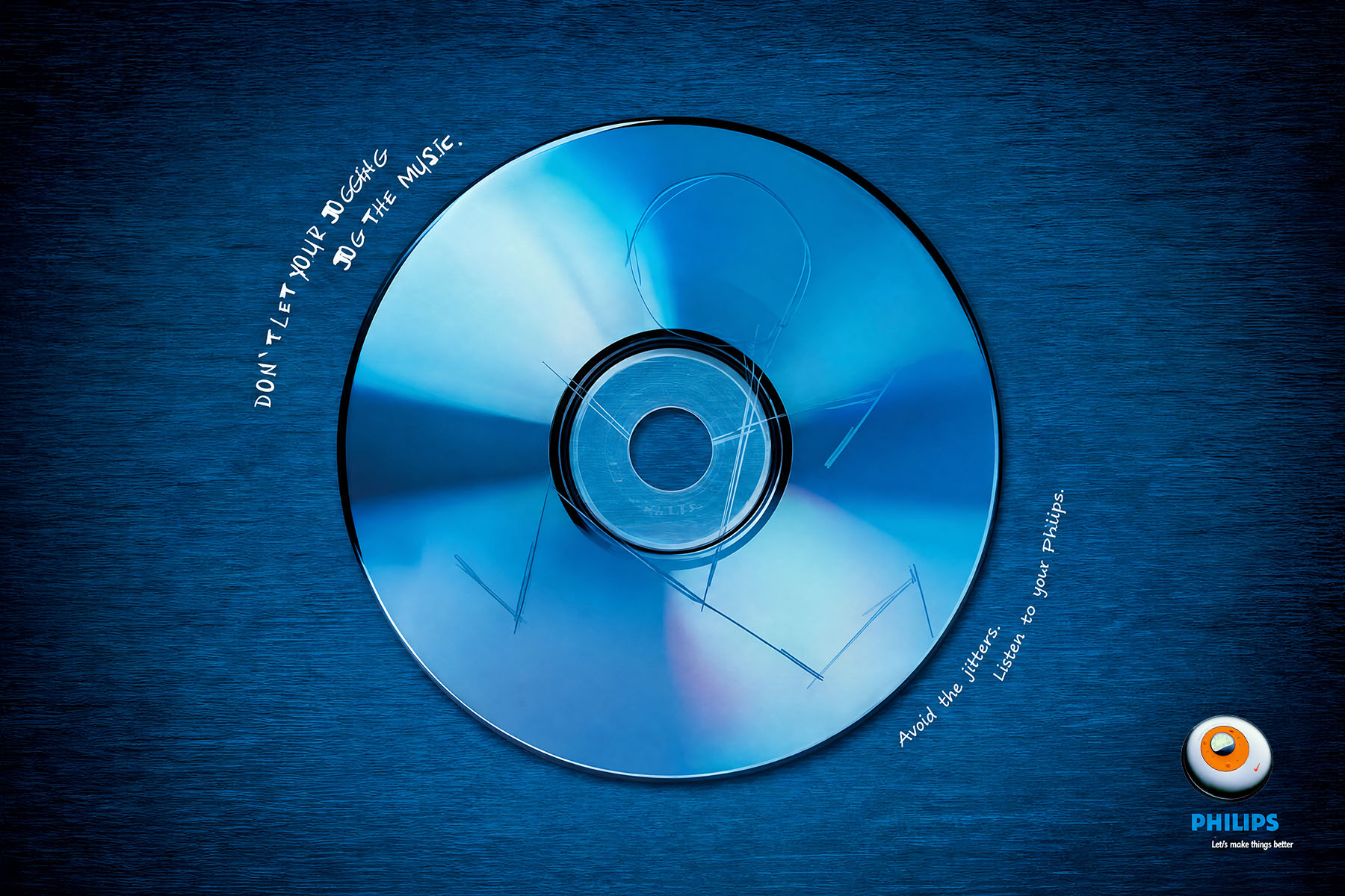 Non-skippable portable CD player