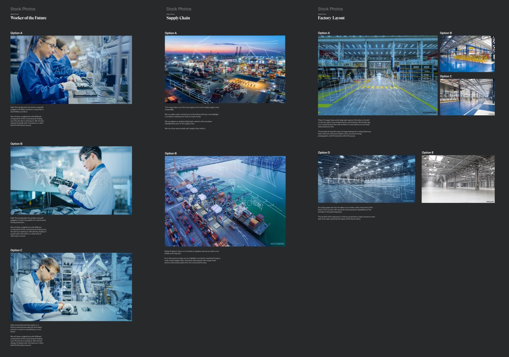 Stock photo selection